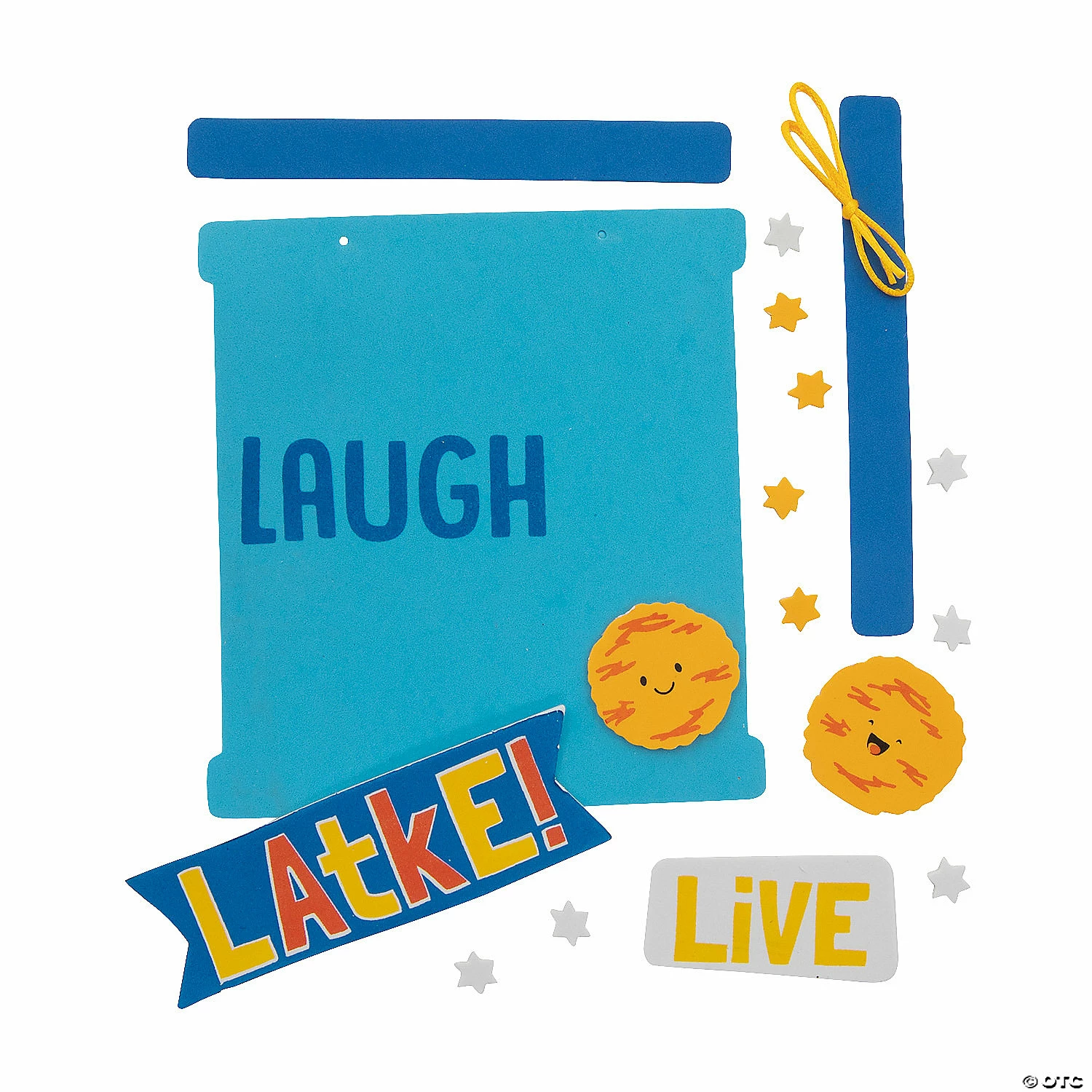 Outlet β Live Laugh Latke Sign Craft Kit - Makes 12 π - Image 2