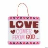 New 🔔 Love Comes From God Sign Craft Kit - Makes 12 😀