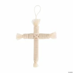 Discount ✔️ Macramé Cross Ornament Craft Kit - Makes 12 🛒