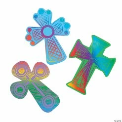 Buy 🔔 Magic Color Scratch Crosses - 24 Pc. ❤️