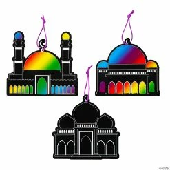 Wholesale β¨ Magic Color Scratch Mosque Ornaments - 12 Pc. π§¨