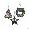 Cheapest 🌟 Magic Color Scratch Religious 🎄 Christmas Ornaments - 24 Pc. 😀