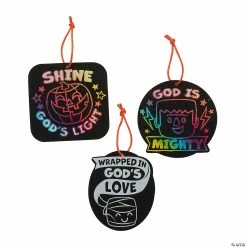 Budget π Magic Color Scratch Religious π Halloween Ornaments β 24 Pc. π