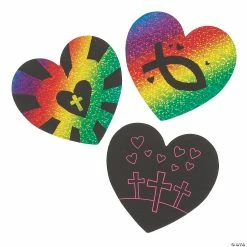 Coupon 🌟 Magic Color Scratch Religious Valentine’s Day Cards - 24 Pc. 🎉