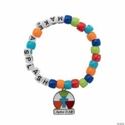 Wholesale 🧨 Make a Splash VBS Beaded Bracelet Craft Kit - Makes 12 ⌛