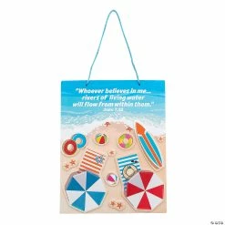 Hot Sale ✨ Make a Splash VBS Overall Verse Sign Craft Kit - Makes 12 👍