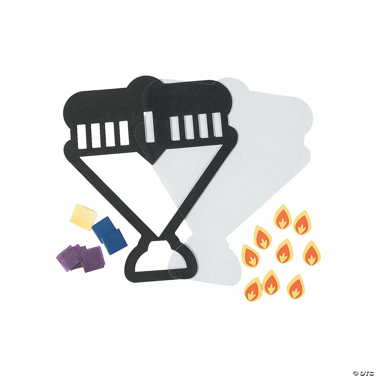 Promo π Menorah Tissue Paper Craft Kit- Makes 12 π₯ - Image 2