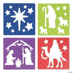 Best Sale ✔️ Nativity Stencils - 12 Pc. ✨