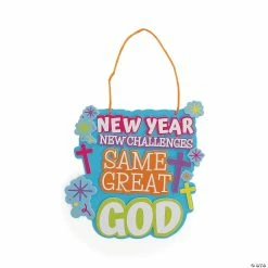 Coupon 🛒 New Year Same Great God Sign Craft Kit - Makes 12 💯