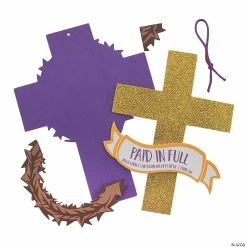Cheapest ⌛ Paid in Full Glitter Cross Craft Kit - Makes 12 🛒