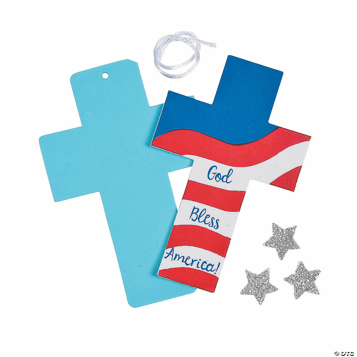 Cheapest β Patriotic Faith Ornament Craft Kit - Makes 12 βοΈ - Image 2