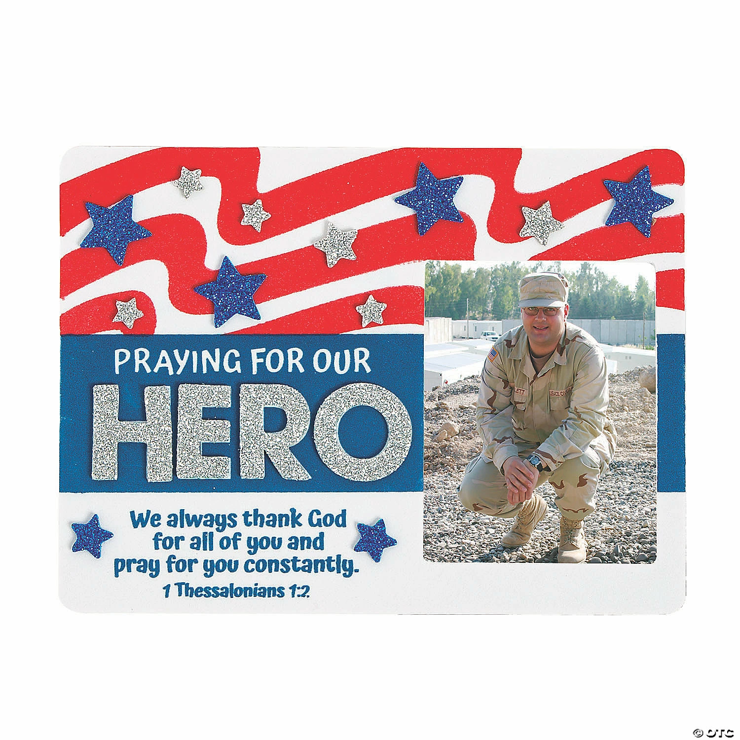 New β€οΈ Praying for Our Hero Picture Frame Magnet Craft Kit - Makes 12 β€οΈ