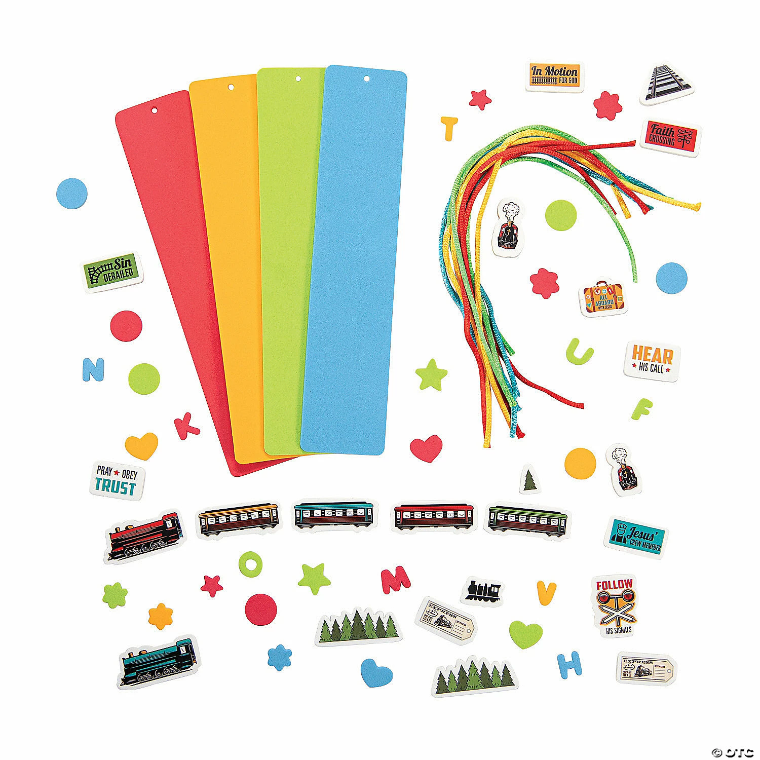 Wholesale β€οΈ Railroad VBS Bookmark Craft Kit - Makes 12 π - Image 2