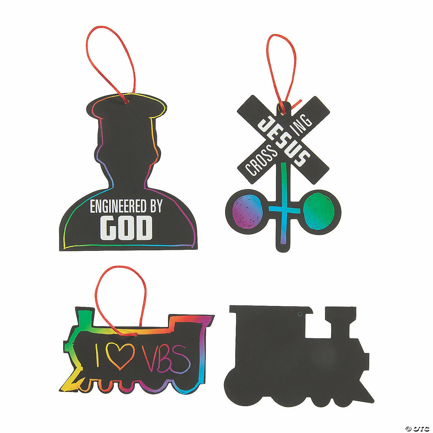 Best Pirce π Railroad VBS Magic Color Scratch Ornaments - 24 Pc. π