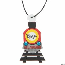 Best Pirce 🔥 Railroad VBS Name Tag Necklace Craft Kit - Makes 12 ✔️