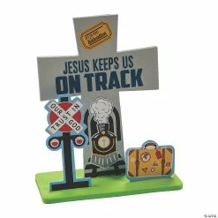 Flash Sale 👏 Railroad VBS Stand-Up Cross Craft Kit - Makes 12 ⌛