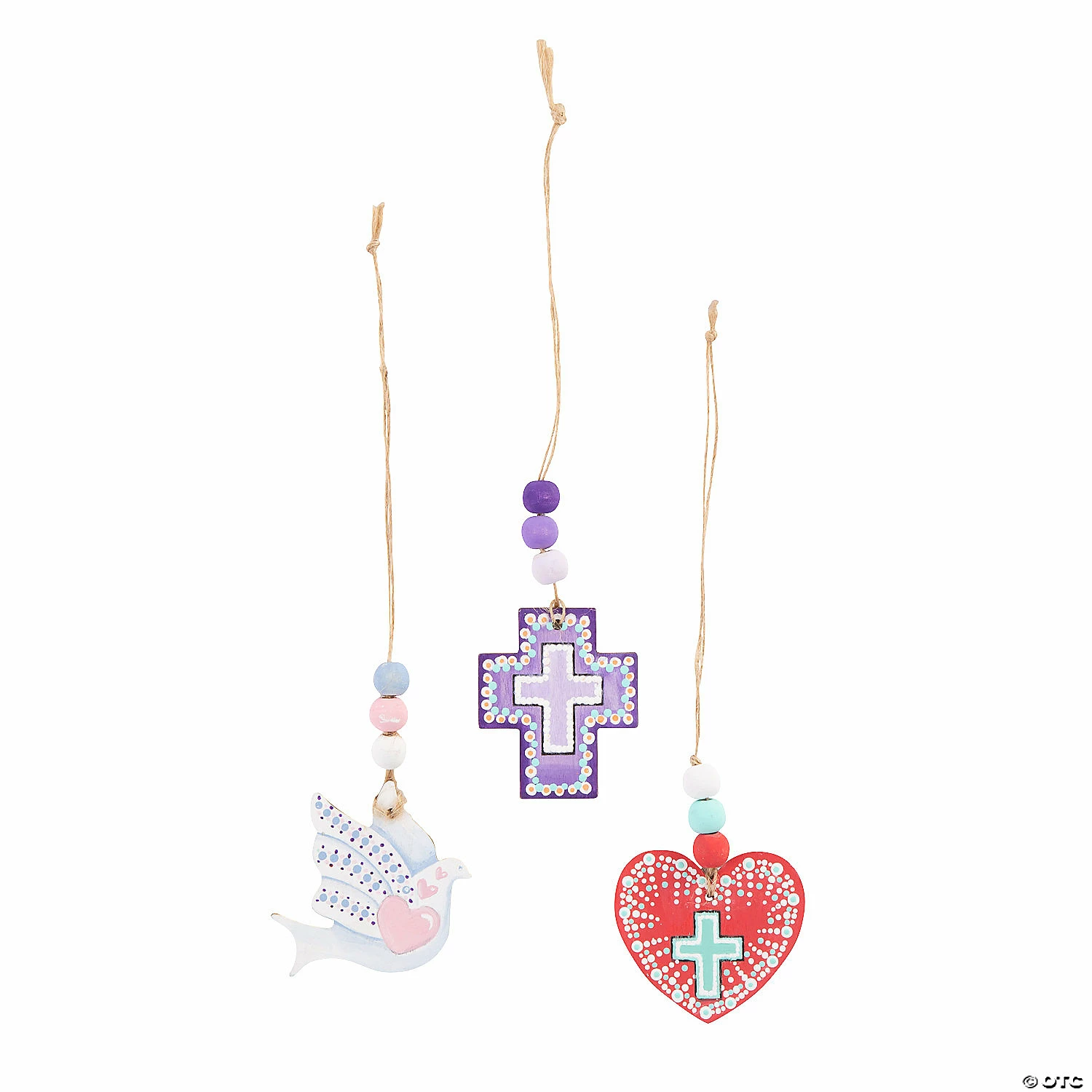 Budget π Religious Beaded Ornament Craft Kit - Makes 12 𧨠- Image 3