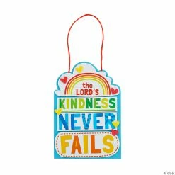 New 😍 Religious Kindness Never Fails Sign Craft Kit - Makes 12 🎉
