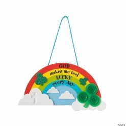 Buy 😉 Religious Lucky Rainbow Sign Craft Kit - Makes 12 🎁