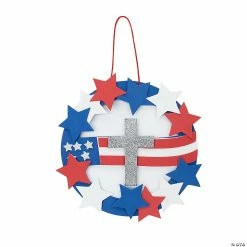 Top 10 💯 Religious Patriotic Wreath Craft Kit - Makes 12 ✔️