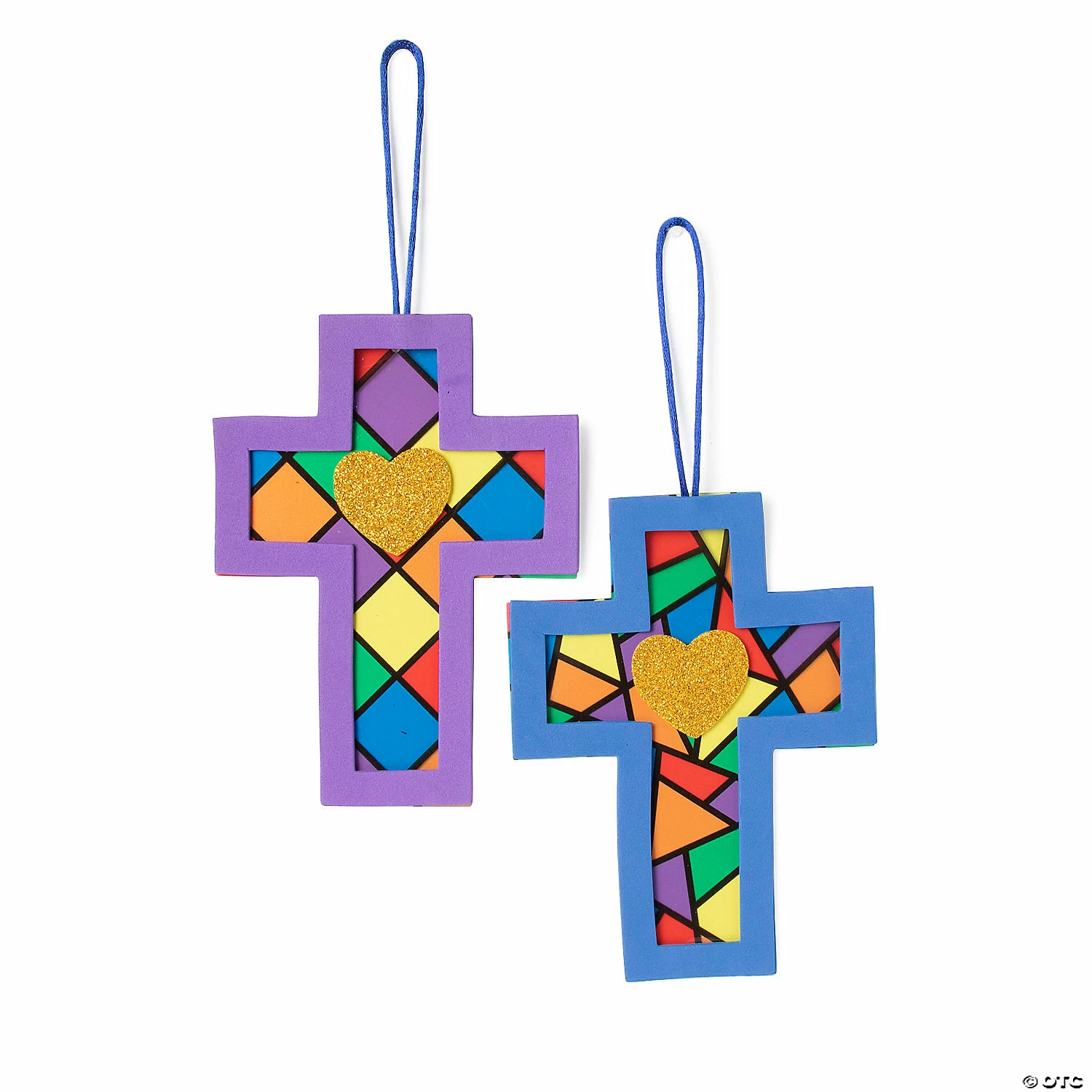 Cheapest π Religious Stained Glass Cross Ornament Craft Kit - Makes 12 π₯