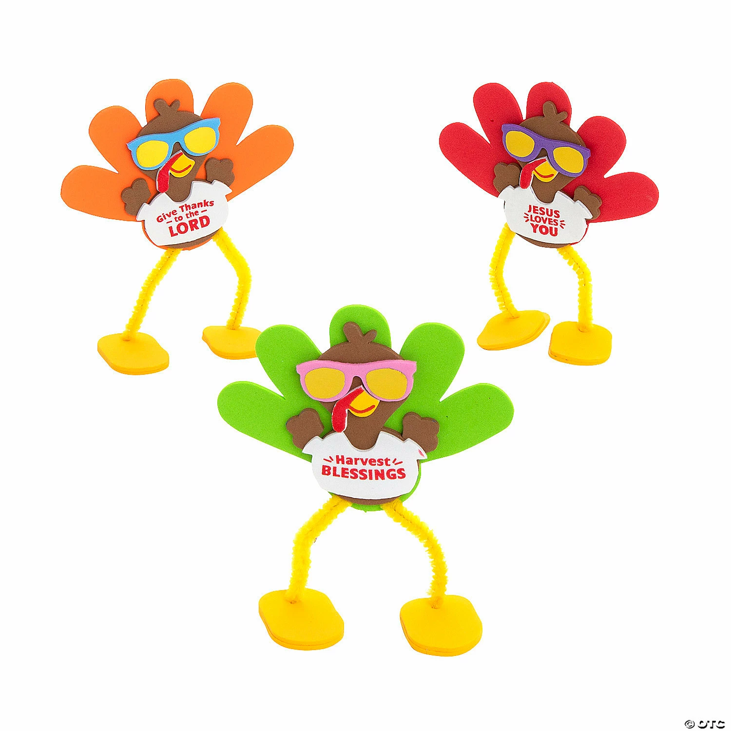 Hot Sale β€οΈ Religious Stand-Up Turkey Character Craft Kit β Makes 12 π€©