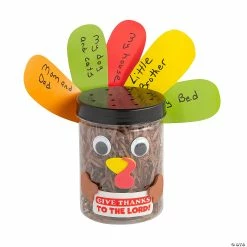New β Religious Thankful for Turkey Jar Craft Kit - Makes 12 π