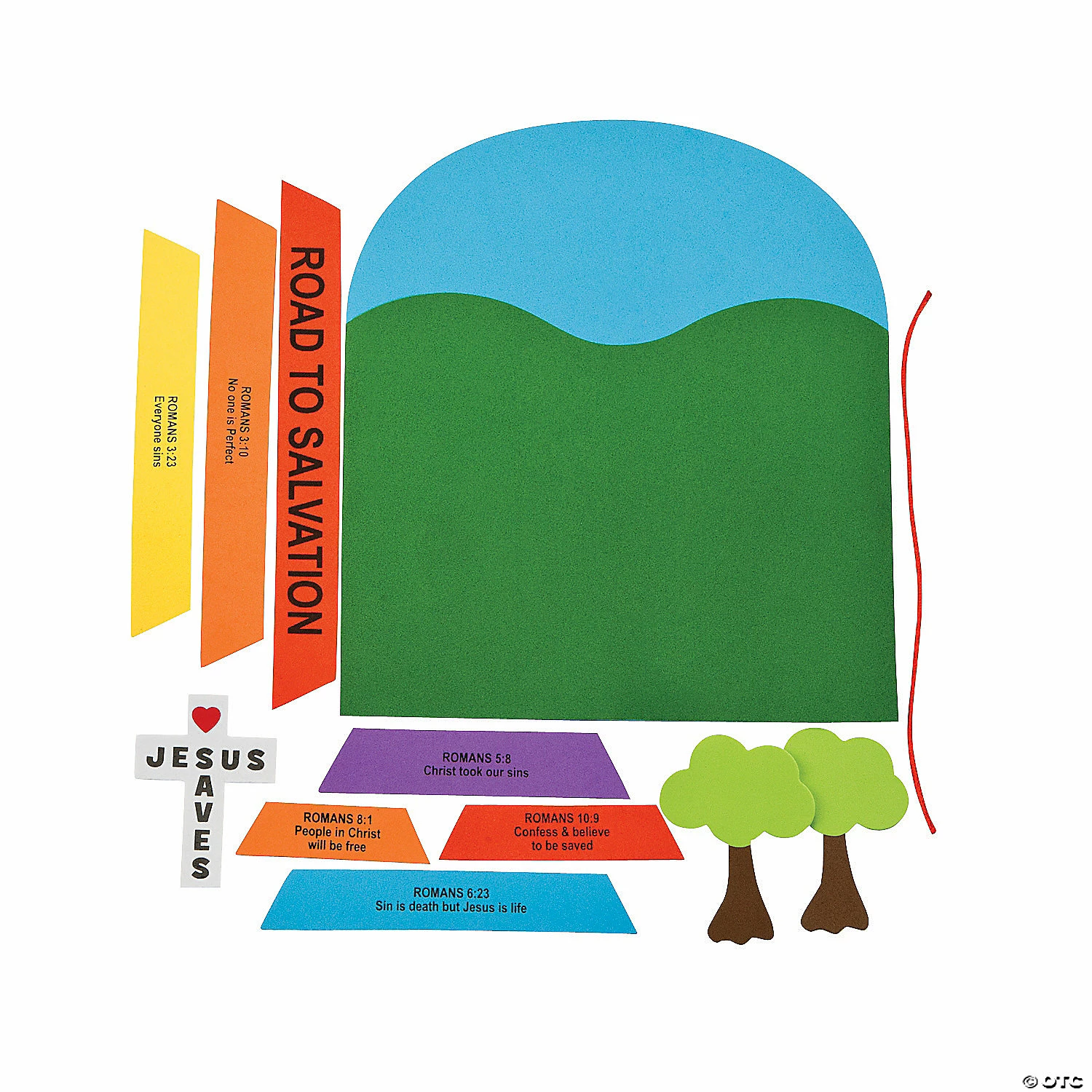 Cheapest 𧨠Romans Road Sign Craft Kit- Makes 12 π - Image 2