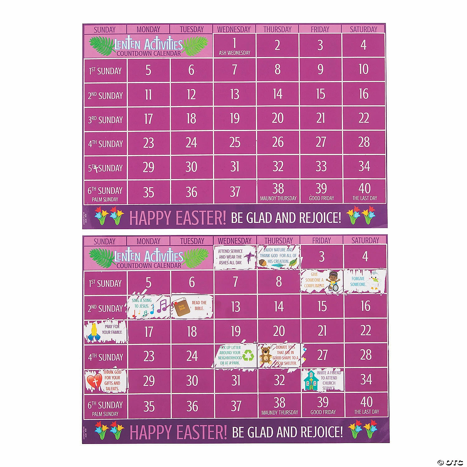 Flash Sale π₯ Scratch βN Reveal Lent Calendars - 12 Pc. βοΈ