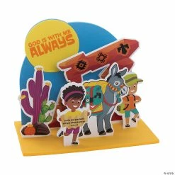 New ❤️ Southwest VBS 3D God Is With Me Stand-Up Craft Kit - Makes 12 🎁