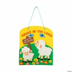 Wholesale 😀 Spring Trust in the Lord Sign Craft Kit - Makes 12 ⭐