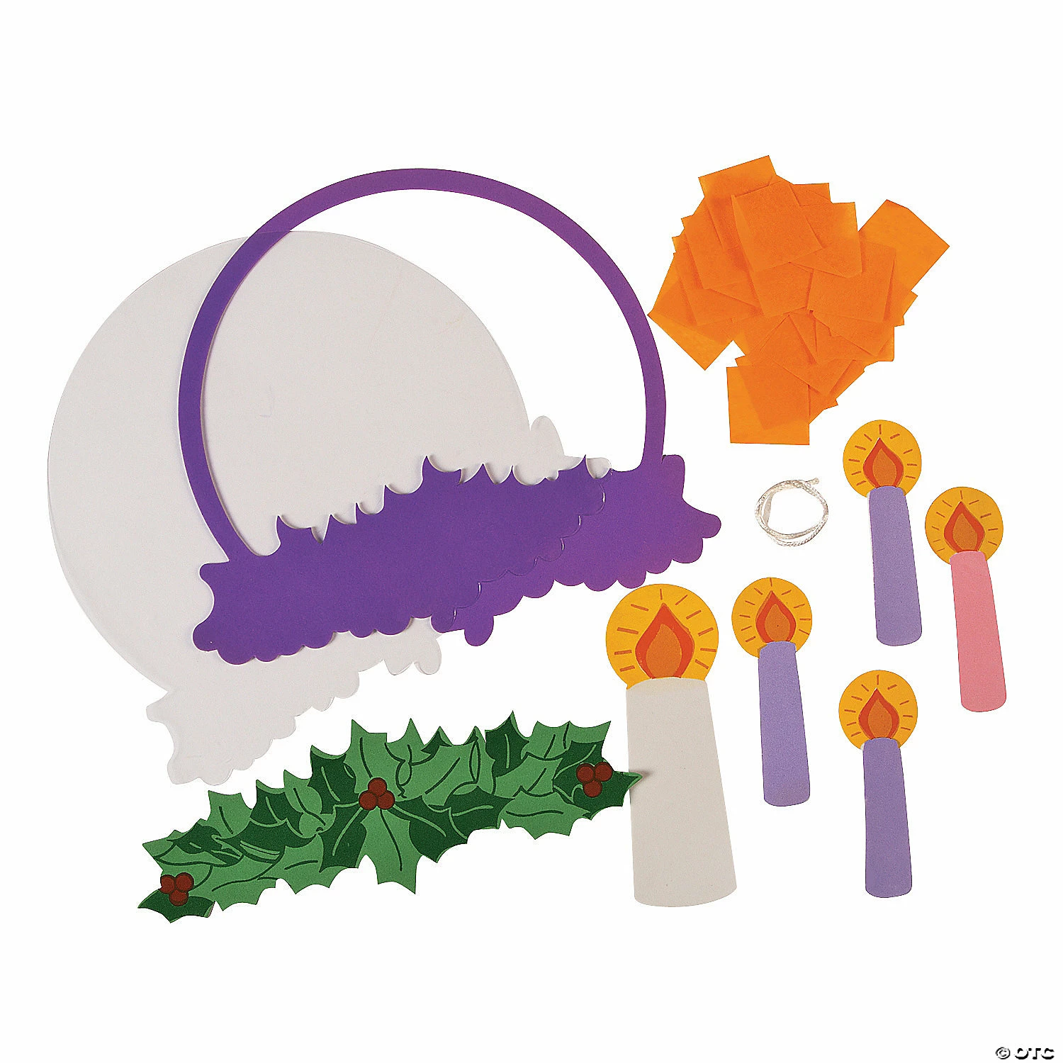 Hot Sale π― Tissue Acetate Advent Wreath Craft Kit- Makes 12 π - Image 2