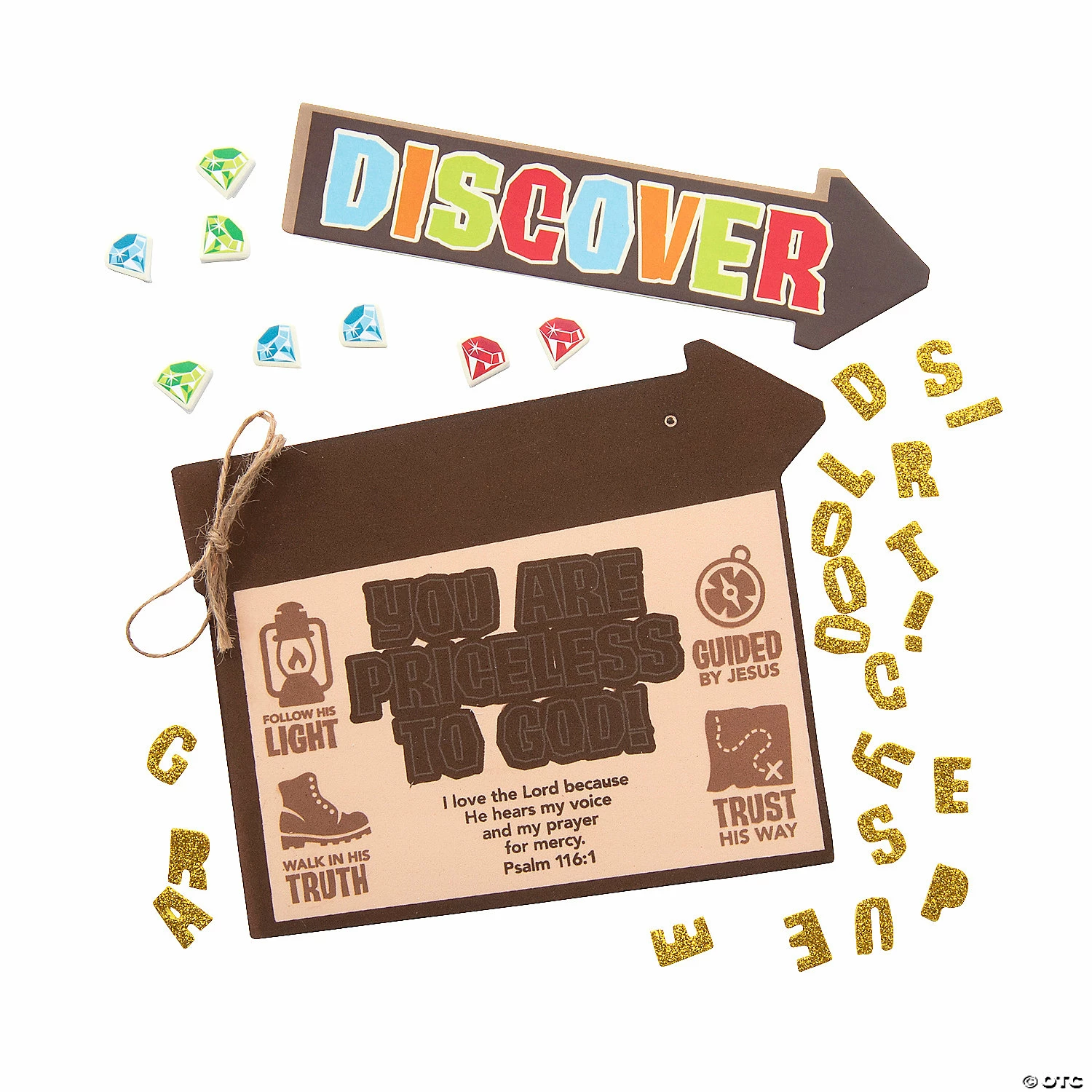 Promo β€οΈ Treasure Hunt VBS Verse Sign Craft Kit - Makes 12 π₯ - Image 2
