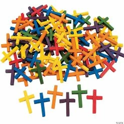 Promo 🤩 Wonderful Wood Cross Beads - 100 Pc. 🎉